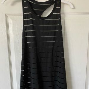 Black workout tank top